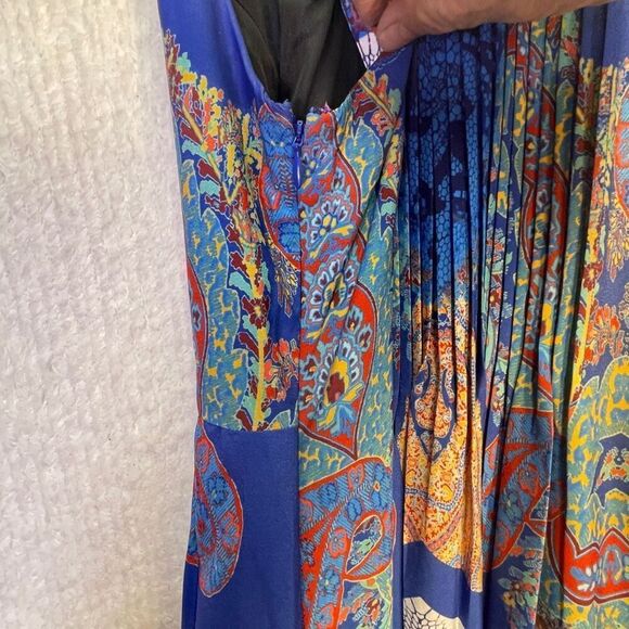 Anthropologie Ranna Gill Multicolor Paisley Halter Boteh Maxi Dress Size 2 - Picture 12 of 12